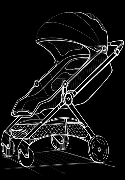 Babytique Stroller sketch